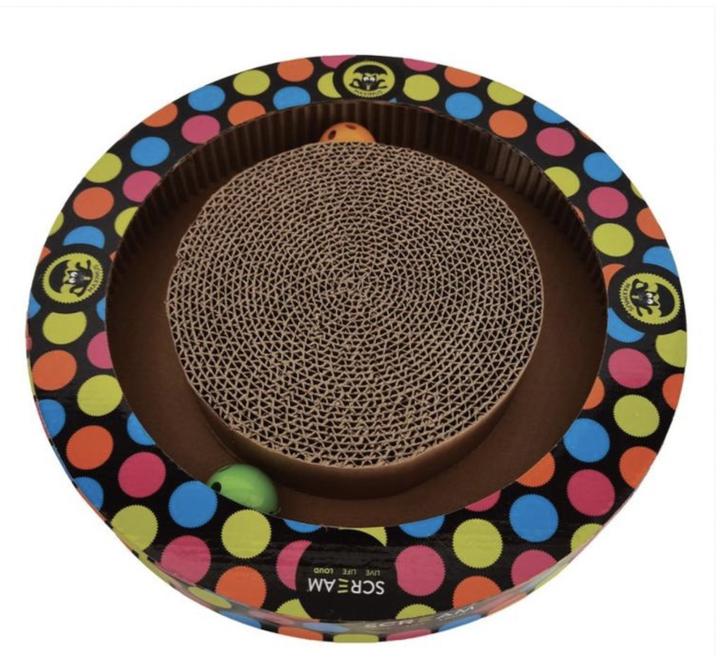 Scream ROUND PLAY CAT SCRATCHER Loud Multicolour 34x5.2cm