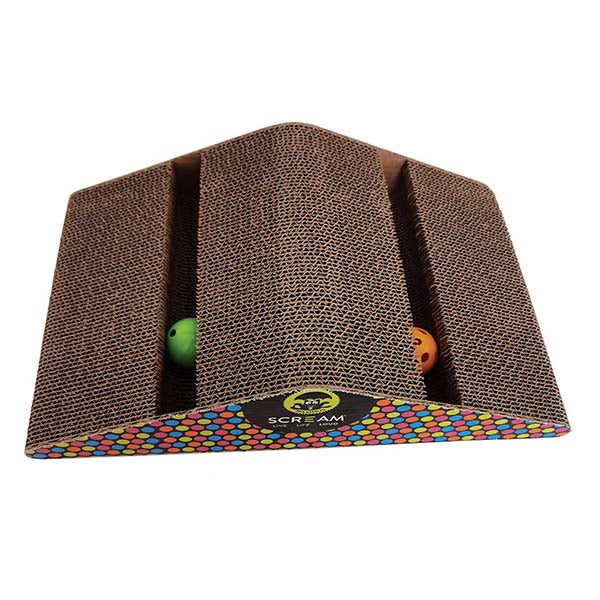 Scream TRIANGLE CAT SCRATCHER Multicolour 39.5x10cm