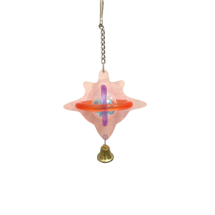 MyBestFriend Acrylic Star Bird Toy With Bell