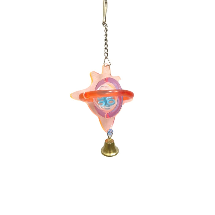 MyBestFriend Acrylic Star Bird Toy With Bell Upmarket Pets Melbourne