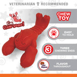 Nylabone Power Chew Lobster Dog Toy Filet Mignon