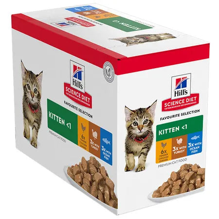 Hills Science Diet Kitten Favourite Selection Variety Pouches