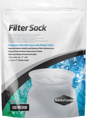 Seachem Filter Sock 100 Micron 17.5x40. 5cm