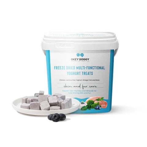 OKEY DOGGY Freeze Dried Skin & Fur Care Multifunctional Yoghurt Pet Treats