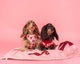 Pablo & Co Dog Blanket Velvet Blush Bows
