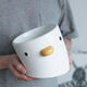 PURROOM Little Chicken Series - Plump Crooked Neck Ceramic Pet Bowl
