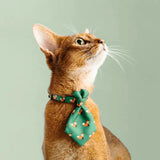 PIDAN Pet Bow Tie Cat Green Fox