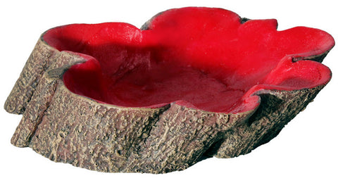 Reptile One Hermit Crab Tree Stump Bowl Red