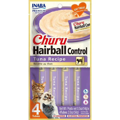 INABA Cat Churu Puree Hairball Control Tuna