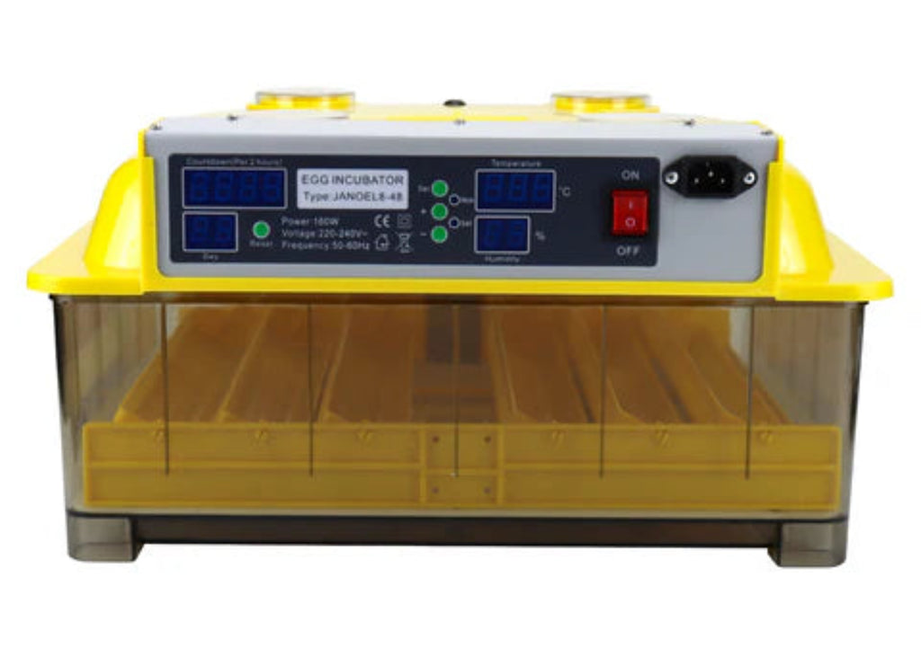 48 egg automatic incubator with digital temperature display and egg turning