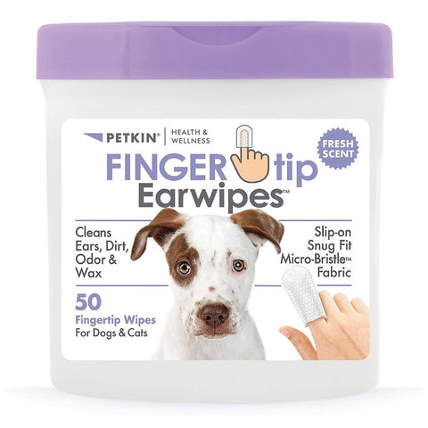 Petkin FINGERTIP EAR WIPES 50pk