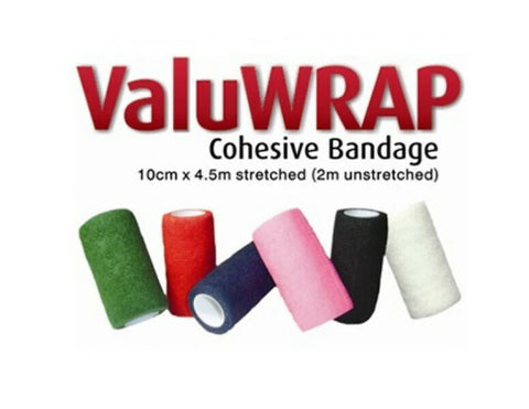 VALUWRAP COHESIVE BANDAGE 10CM WHITE