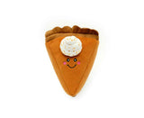 Zippy Paws NomNomz Fall Harvest Plush Squeaker Dog Toy -  Pumpkin Pie Slice