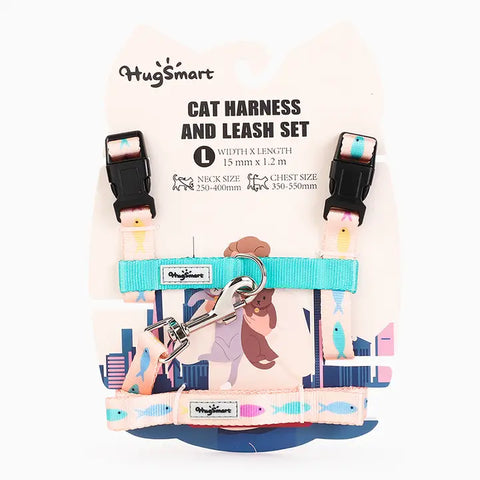 HugSmart Pet - Cat Harness & Leash Set