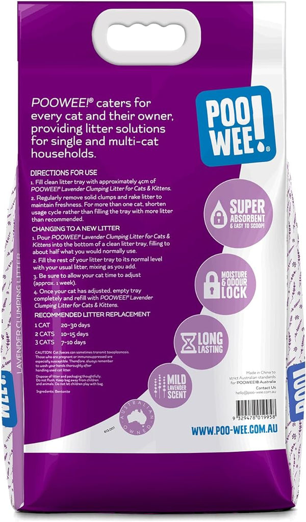 PooWee Cat Litter Clumping Lavender Upmarket Pets Melbourne