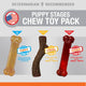 Nylabone Puppy Triple Stages Pack Wolf Chicken/Bacon/Beef