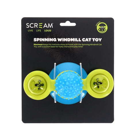 Scream Spinning Windmill Cat Toy