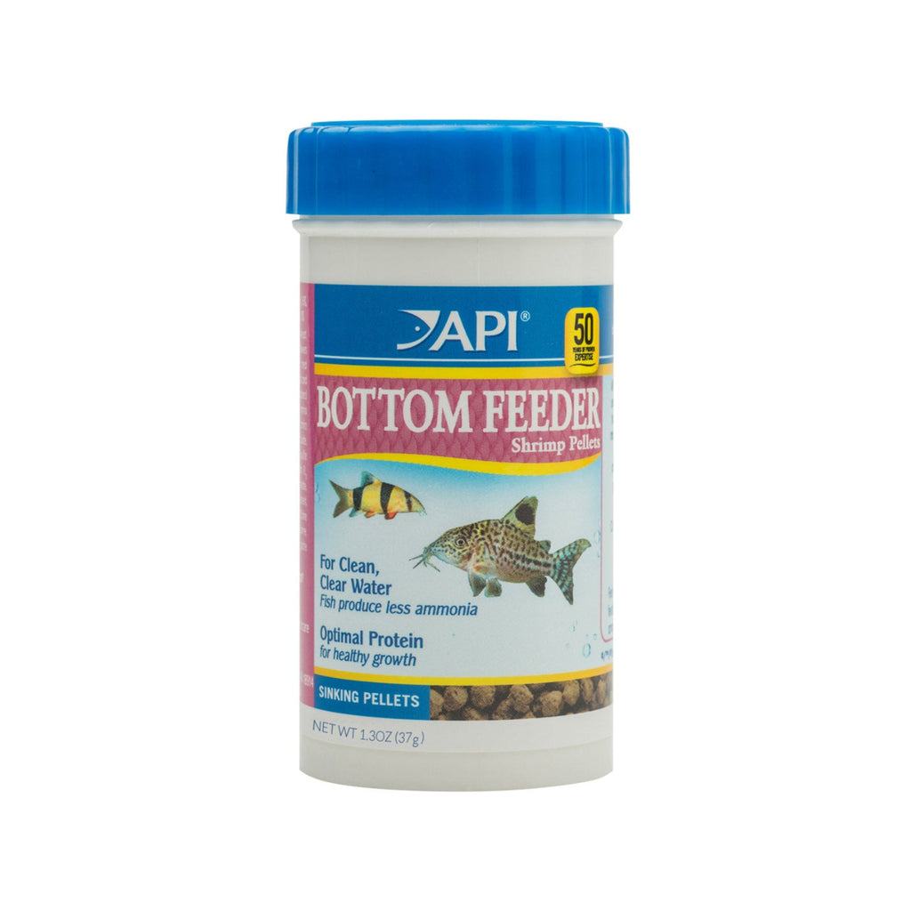API Bottom Feeder sinking shrimp pellets fish food container