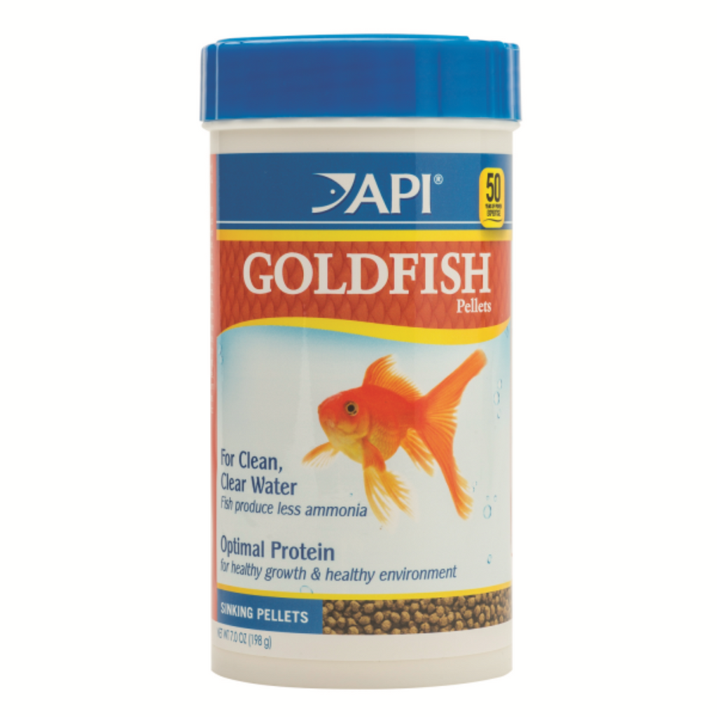 API Goldfish sinking pellets fish food container for all types of goldfish