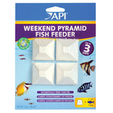 API Weekend Pyramid 3 day fish feeder pack of 4 slow-dissolving blocks