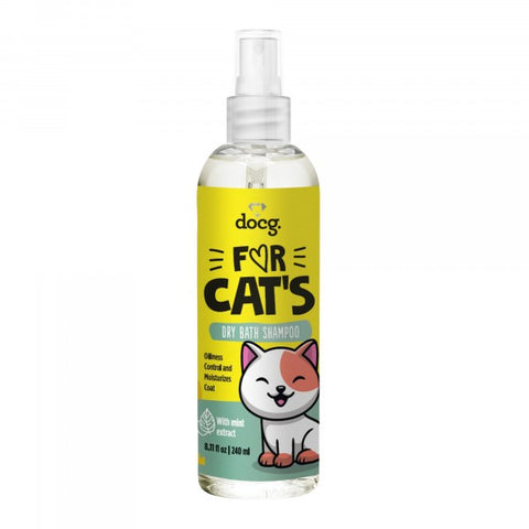 For Cats Dry Bath Shampoo w/Mint 240ml