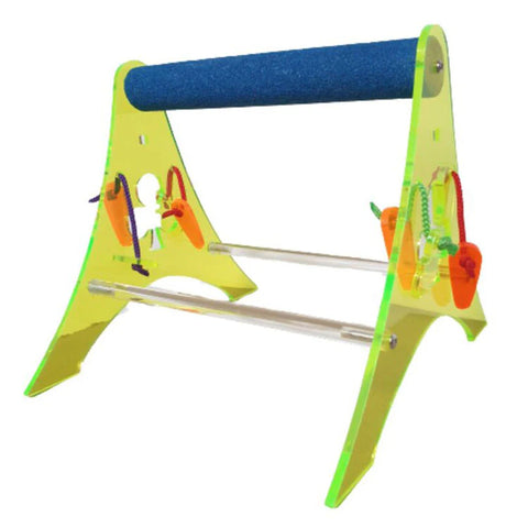 Acrylic Bird Stand for Small Parrots