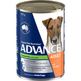 Advance Dog All Breed Lamb Casserole wet food can – Australian-made complete balanced wet dog food available in 400g and 12x400g multipack