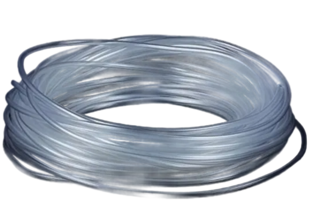Air Line Soft Tubing 200m roll – flexible clear kink-resistant soft PVC aquarium airline tubing for air pumps airstones and sponge filters