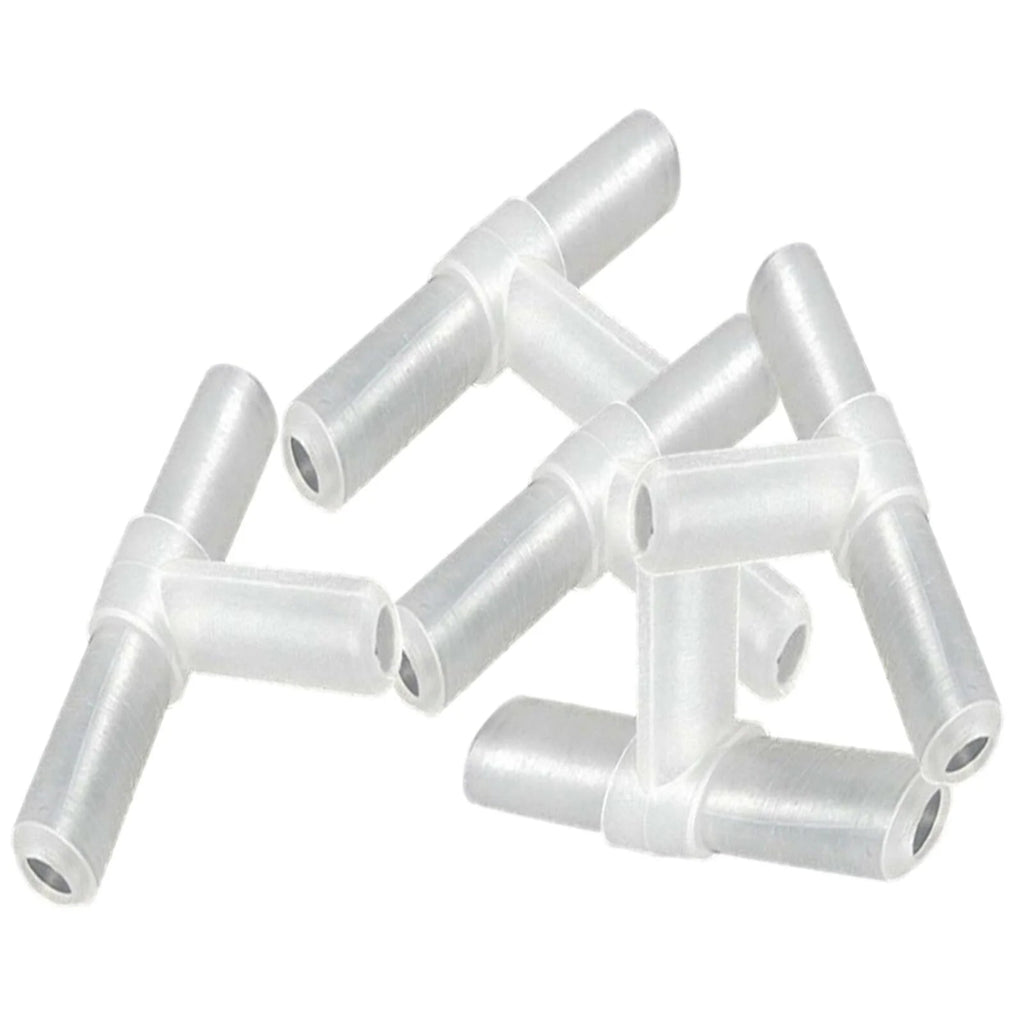 Airline T Piece 3-way aquarium airline connector – splits or joins standard 4mm airline tubing for aquarium aeration setups