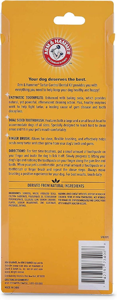 Arm & Hammer Tartar Control Dental Kit for Dogs Beef