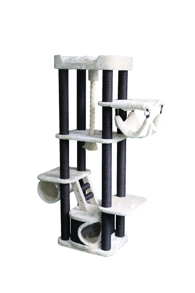Bono Fido Plateau II multi-level cat tree with scratching posts and platforms