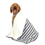 Mog & Bone Dog Blanket Charcoal Hamptons