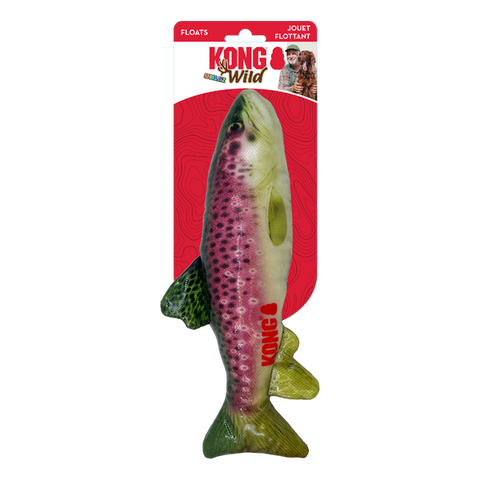 KONG Wild Shieldz Water Resistant Dog Toy - Trout