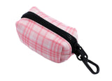 Pablo & Co Poop Bag Holder Pink Houndstooth