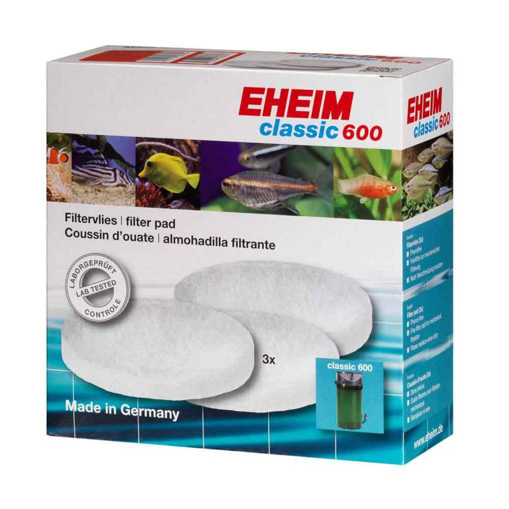 EHEIM Classic 600 2217 white wool filter pads 3 pack