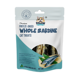 Freecat Freeze Dried Whole Sardine Cat Treats made from whole sardines