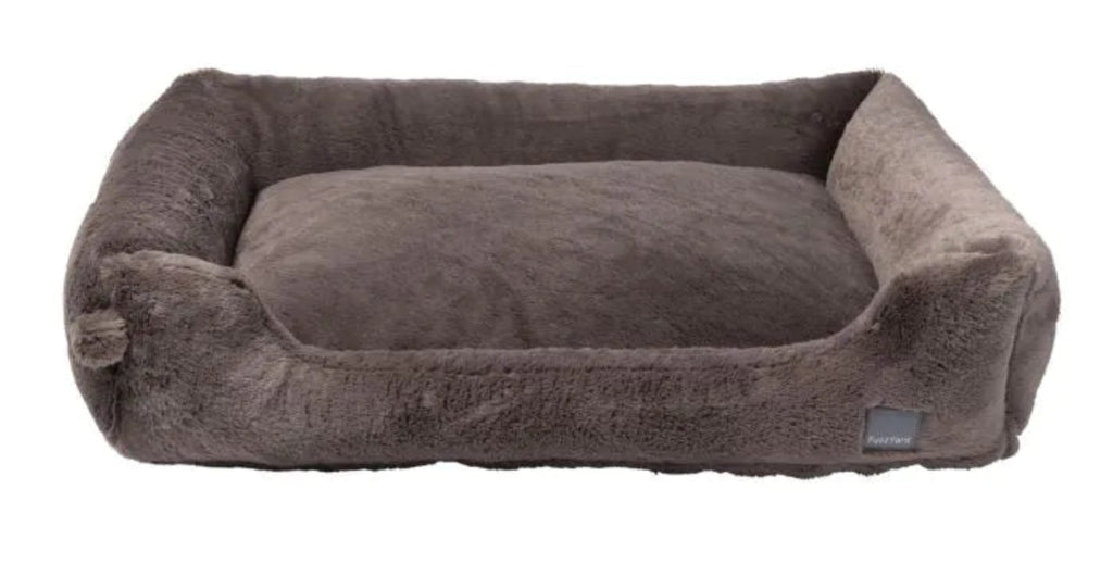 FuzzYard Dreameazzzy Lounger plush calming dog bed with raised sides