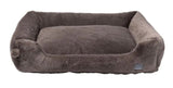 FuzzYard Dreameazzzy Lounger plush calming dog bed with raised sides