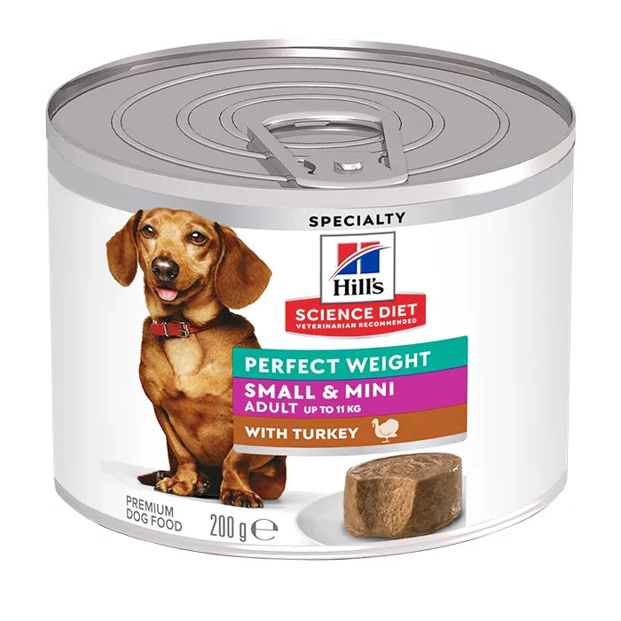Hills Science Diet Dog Adult Perfect Weight Small & Mini Turkey Can