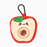 HugSmart Pet Pooch Pouch Apple plush dog poop bag holder with leash clip for one standard roll of poop bags