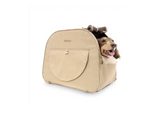 Ibiyaya The Loafer Pet Backpack Carrier in Macchiato Beige – horizontal dog and cat travel carrier for long-bodied pets