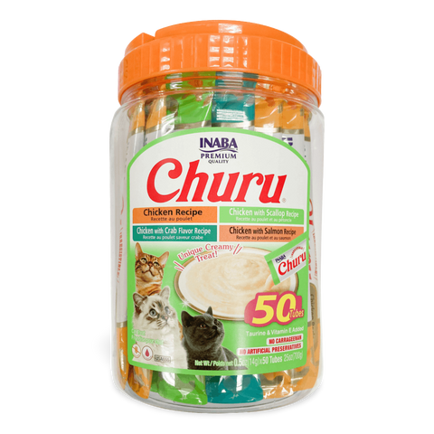 Inaba Cat Churu Puree Chicken Seafood Varieties Tub