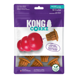 KONG Corkz treat toppers 8oz – plant-based mess-free KONG stopper treat for KONG Classic and Extreme toys cleans teeth and extends chew time