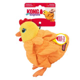 KONG Layerz Forage Hen Medium plush interactive dog enrichment toy with treat pockets