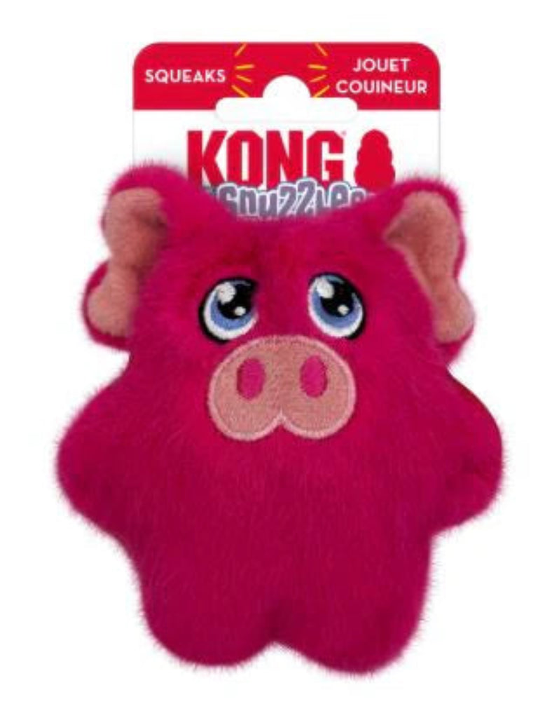 KONG Snuzzles Mini Pig XS plush squeaky dog toy for little dogs