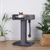 Kazoo High Bed Scratch Post With Rope