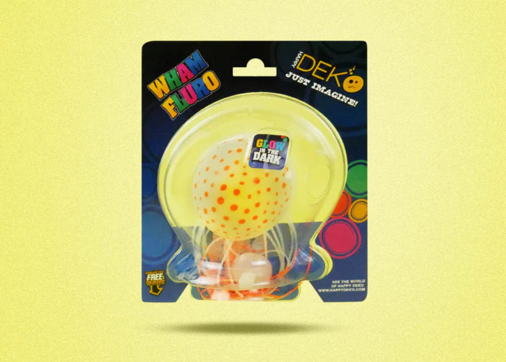 Kazoo Wham Fluro Spotted Jelly Fish silicone aquarium ornament