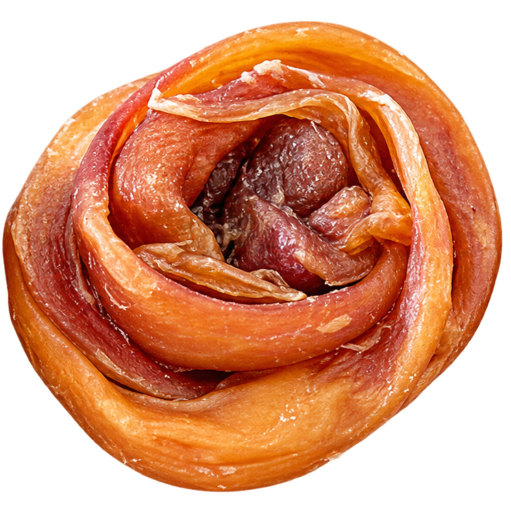 Kirby Pet Treats Bully Scroll – 100% Australian beef pizzle natural dehydrated scroll dog chew treat dental aid for dogs of all sizes