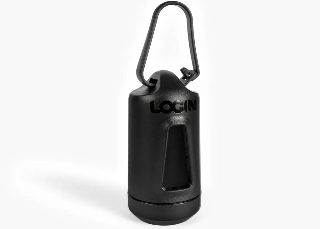 LOGIN Biohybrid dog poop bag holder and waste bag dispenser