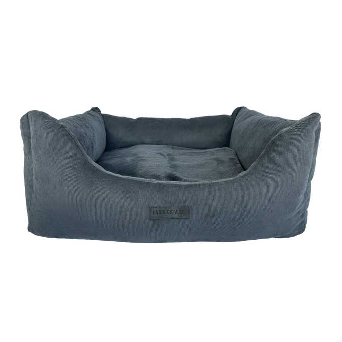La Doggie Vita Low Front Micro Corduroy Bolster with Removable Parts